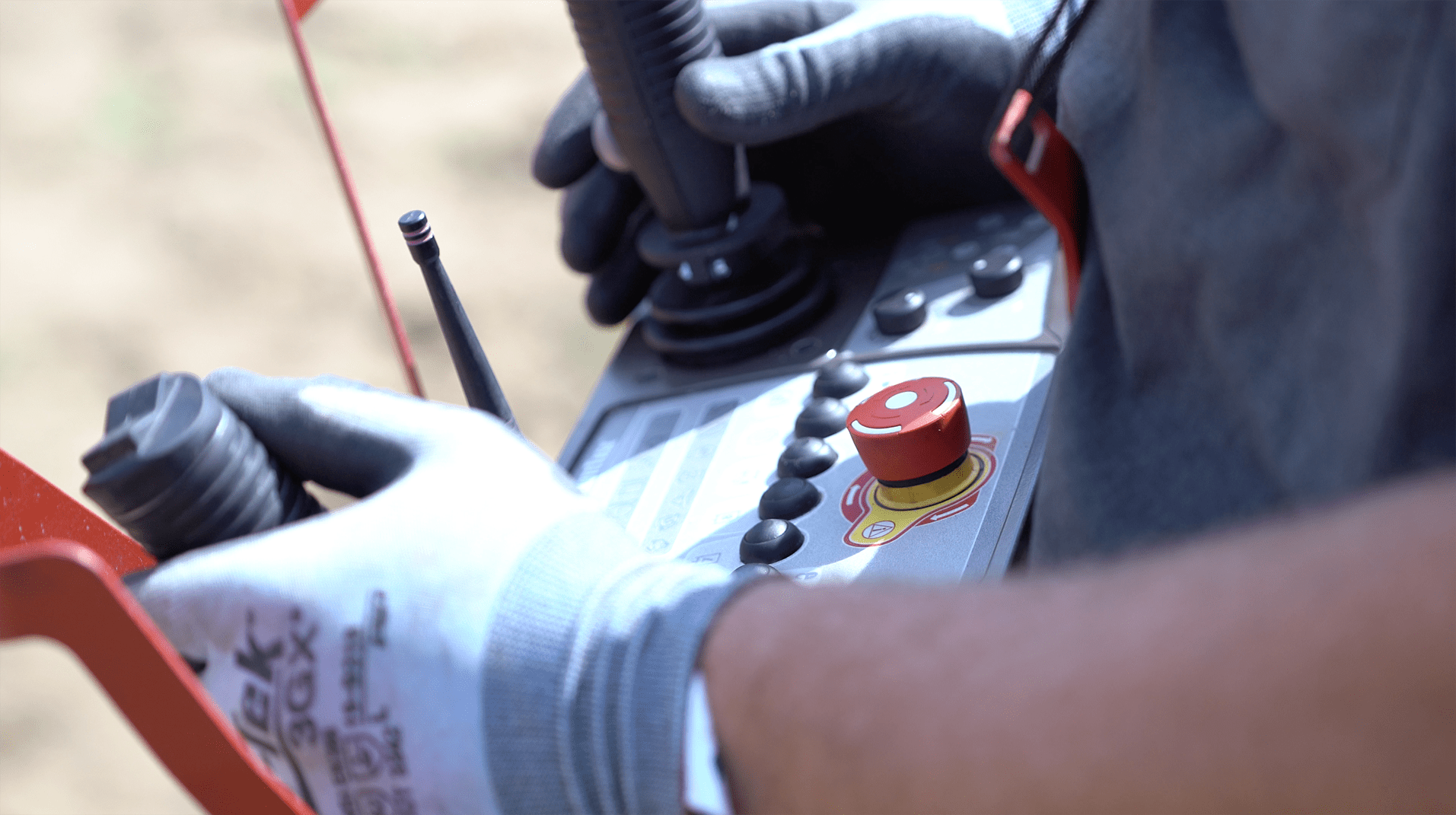 person operating a remote control