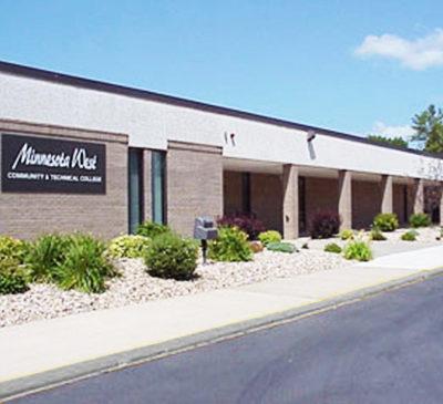 Minnesota West Community and Technical college building exterior in Jackson