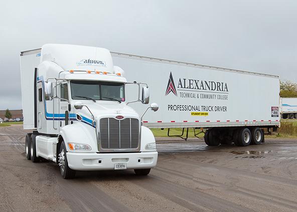 Alexandria technical and community college semi truck