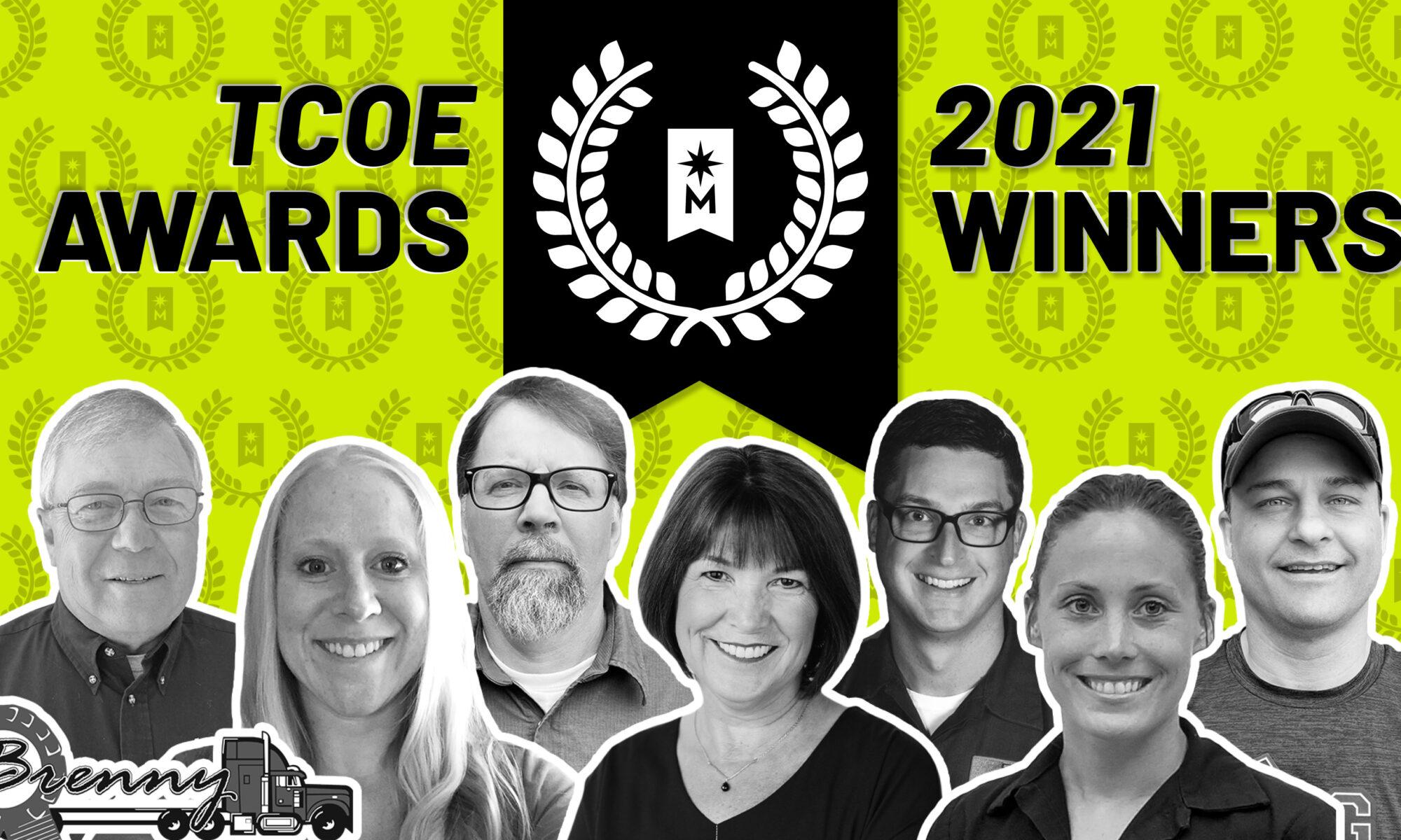 TCOE Awards Winners 2021 banner