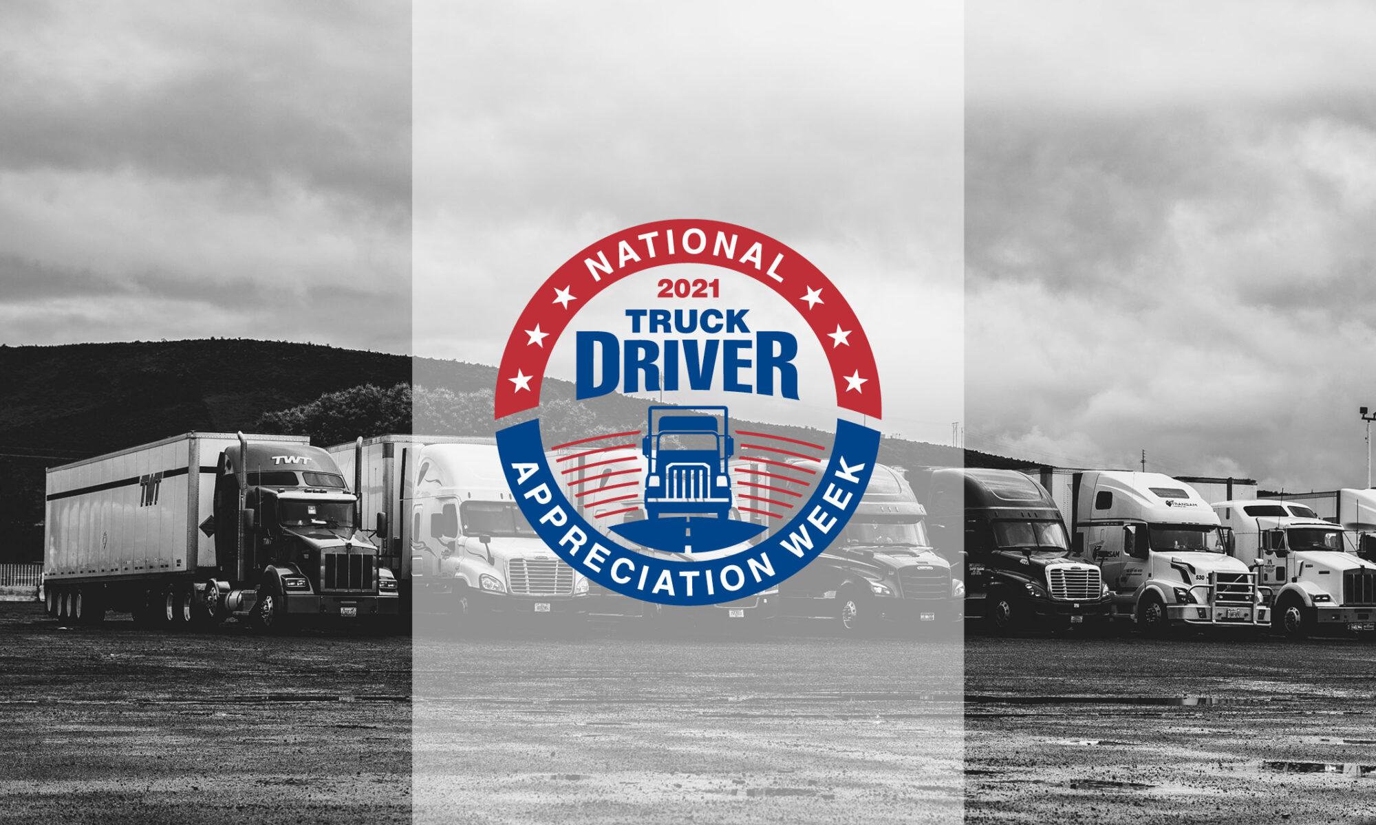 National truck driver appreciation week banner