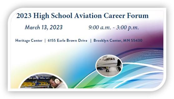 2023 aviation career forum graphic