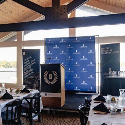 TCOE award presentation setup